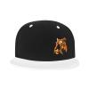 Realistic Tiger Snapback Hat Flat Bill Hat Baseball Cap for Men Women Flat Brim Hats White view 2
