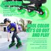 MammyGol Adjustable Inline Skates for Kids, Roller Skates with Featuring All Illuminating Wheels Beginner Skates for Girls and Boys, Youth and Teens view 2