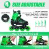 MammyGol Adjustable Inline Skates for Kids, Roller Skates with Featuring All Illuminating Wheels Beginner Skates for Girls and Boys, Youth and Teens view 3