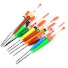 LBGMEIG Fishing Rod 10pcs Set Fishing Floats Wooden Bobbers Fishing Floating Drift Vertical Buoy Mix Sizes Fishing Accessory Portable view 1