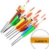 LBGMEIG Fishing Rod 10pcs Set Fishing Floats Wooden Bobbers Fishing Floating Drift Vertical Buoy Mix Sizes Fishing Accessory Portable view 4