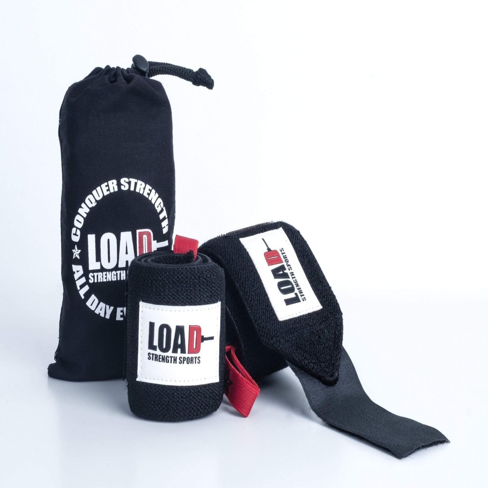 Load Strength Sports The Champ Wrist Wraps (Black, 24")