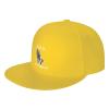 Byoblu God is in Control Praying Hands of God Baseball Cap for Men Or Women Flat Brim Hat Adjustable Yellow view 1