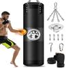 YORWHIN Hanging Punching Bag for Adults, 4FT Oxford Boxing Heavy Bag, Heavy Boxing Bag Set with Hand Wraps Chains, Kick Punching Bags for MMA Karate Kickboxing Boxing Muay Thai Training(Unfilled) view 1