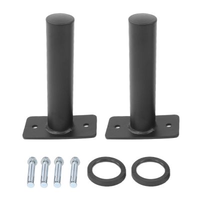 Premium Steel Barbell Holder Stable, Durable, Space Saving Design for Home Gyms, Fitness Enthusiasts Supports up to 500 lbs, Includes Rubber Mats and Hardware