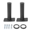 Premium Steel Barbell Holder Stable, Durable, Space Saving Design for Home Gyms, Fitness Enthusiasts Supports up to 500 lbs, Includes Rubber Mats and Hardware view 1