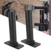 Premium Steel Barbell Holder Stable, Durable, Space Saving Design for Home Gyms, Fitness Enthusiasts Supports up to 500 lbs, Includes Rubber Mats and Hardware view 2