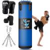 YORWHIN 2.7FT Kids Punching Bag Set, Oxford Boxing Bag for Kids, Hanging Punching Bag with 6OZ Gloves, Heavy Boxing Bag Kit for Youth Boxing MMA Kickboxing Karate Muay Thai Training Equipment view 1