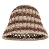 Minache Women Crochet Bucket Hats Floppy Beach Hat Floral Cap Foldable Outdoor Knitted Beanies (08180 Brown) view 1