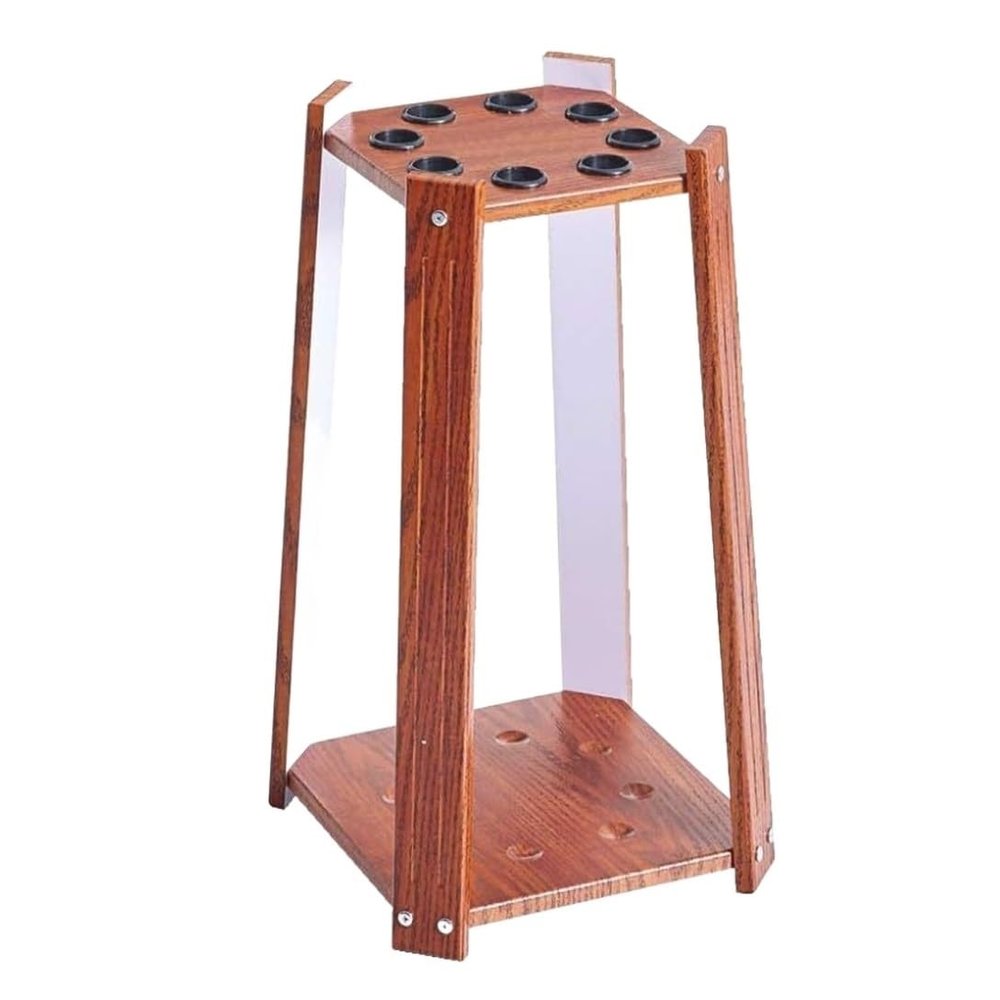 Pool Stick Holder Pool Cue Rack Billiard Cue Racks Floor Standing Billiard Stick Rack Holds Up to 8 Cues,for Gameroom Billiards Rooms Pool Cue Holder Billiard Stick Holder