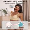 HORISUN Wireless Push Up Bras for Women Wirefree Bras Full Coverage with Support(Semolina M) view 4