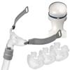 3B Medical Rio II Nasal Pillow Mask Starter Pack (Small, Medium, Large), Clear view 3