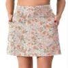 Oyamiki Tennis Golf Dresses Skorts for Women High Waisted with 4 Zipper Pockets Yellow Orange Print M view 4
