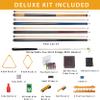 Collapsar Pool Table Accessories Kit, Premium Pool Stick & Retractable Cue Bridge, Billiard Balls Set &Table Covers, Ball & Cue Racks and Other Billiard Accessory view 2