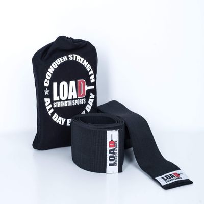 Load Strength Sports The Champ Knee Wraps (Black)