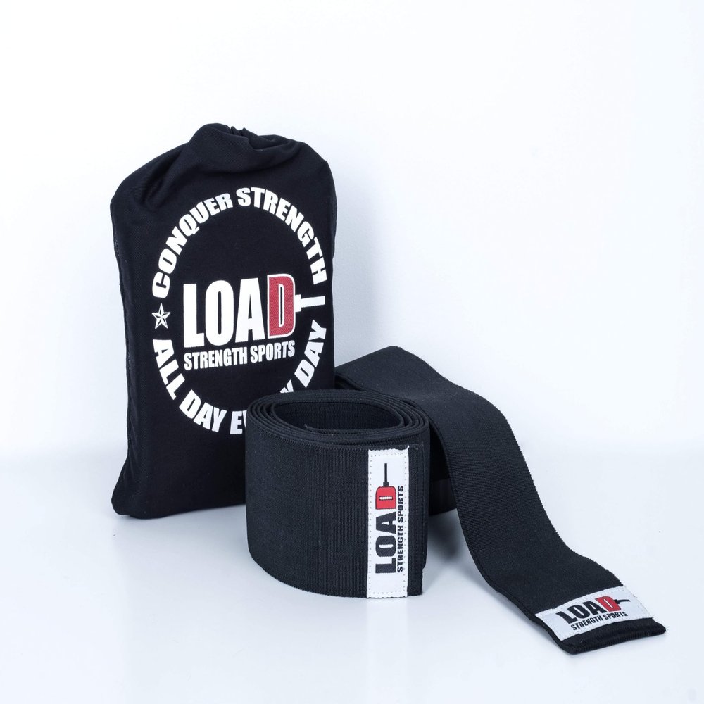Load Strength Sports The Champ Knee Wraps (Black)