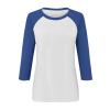 3/4 Length Sleeve Women Tops Raglan Sleeve Womens Tops Casual Loose Fit T-Shirt Tunics Blouses view 3