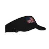 Piguncle Half USA Half England British-UK 1 Sun Protection Sunscreen Visor Cap Black view 2