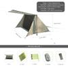 Nature Link Sirius Two Ultralight Backpacking Tent, 2 Person Trekking Pole Backpacking Tent, Waterproof, Compact, Single Wall, Bushcraft Shelter for Camping, Hiking, Kayaking view 2