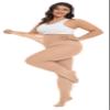CozyWow Plus Size Tights for Women 80D Soft Solid Color Semi Opaque Pantyhose High Waist 1X 2X 3X 4X Skin-XL view 4