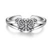 Sariel 925 Sterling Silver Toe Rings for Women Boho Adjustable Mid Finger Rings Summer Vacation Ocean Beach (Butterfly) view 1