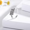 Sariel 925 Sterling Silver Toe Rings for Women Boho Adjustable Mid Finger Rings Summer Vacation Ocean Beach (Butterfly) view 2