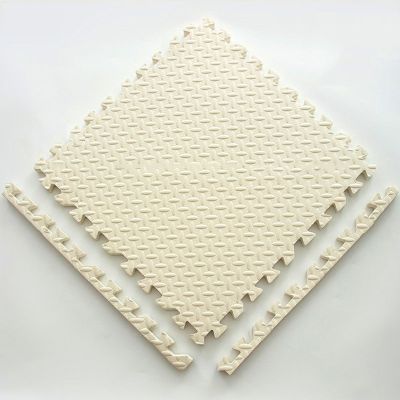 10PCS/10SQ.FT 12X12X1in Extra Thick Foam Floor Mat,Interlocking EVA Foam Floor Tiles Jigsaw Mat,Easy to Clean Exercise Mat for Home Gym(Color:White)