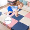 10PCS/10SQ.FT 12X12X1in Extra Thick Foam Floor Mat,Interlocking EVA Foam Floor Tiles Jigsaw Mat,Easy to Clean Exercise Mat for Home Gym(Color:White) view 3
