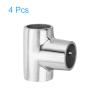 uxcell 4 Pcs Boat Handrail Fitting, 3-Way Pipe Connector Marine Grade 316 Stainless Steel Tee Rail Pipe Fitting Connector for 7/8inch O.D.Tube Shelves, Display Racks view 3