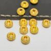KTGCOZS Pack of 100 Personality Metal Fishing Beads Spinner Lure Body Spinnerbait Making Supplies DIY Size 4.7mm S320 (Gold 100pcs) view 2
