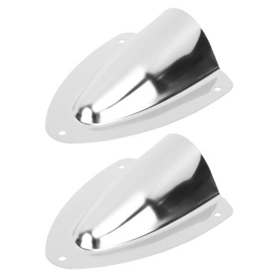 1 Pair Stainless Steel Clam Shell Vent Polished Marine Wire Cable Vent Cover for Yacht Boats Fishing Boats (120mm),Billiard supplies