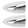 1 Pair Stainless Steel Clam Shell Vent Polished Marine Wire Cable Vent Cover for Yacht Boats Fishing Boats (120mm),Billiard supplies view 2
