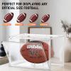 2 Pack Football Display Case, KKU Acrylic Clear Football Case Full Size with Magnetic Door, Professional Memorabilia Football Display Boxes Football Holder Dust and UV Protection view 4