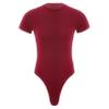 TiaoBug Men's Athletic Sport One-piece Bodysuit Leotard High Cut Wrestling Singlet Jumpsuit Burgundy X-Large view 3