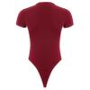 TiaoBug Men's Athletic Sport One-piece Bodysuit Leotard High Cut Wrestling Singlet Jumpsuit Burgundy X-Large view 4