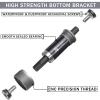 BUCKLOS Bike Square Taper Bottom Bracket - 68/80/90/100/110/120x110.5 113 116 118 122.5 127 140 152 156 166 174mm Bicycle BSA Brackets for Mountain/MTB/Road/Fat Bike/Ebike view 2