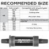 BUCKLOS Bike Square Taper Bottom Bracket - 68/80/90/100/110/120x110.5 113 116 118 122.5 127 140 152 156 166 174mm Bicycle BSA Brackets for Mountain/MTB/Road/Fat Bike/Ebike view 3