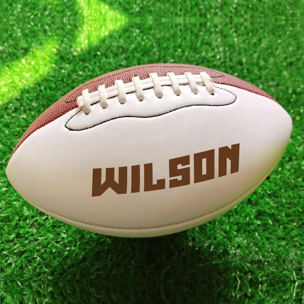 EDSG Personalized Custom Football Groomsmen Gifts 2026 Graduation Gifts for Him High School Footballs Junior Footballs Class of 2026 Full 12-Inch Football Gifts for Coach Dad Fan Birthday (Design 1)