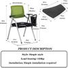CukUJH Office Chair Training Chair with Writing Board Comfortable Folding Chair Office Computer Chair, Bearing 150kg (Size: 57 * 49 * 86cm), Grey view 2