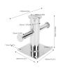 Astibym 135mm Single Cross Bollard Heavy Duty Marine Grade 316 Stainless Steel for Yacht Fishing Boat, Astibymr2gfim5cgo view 2