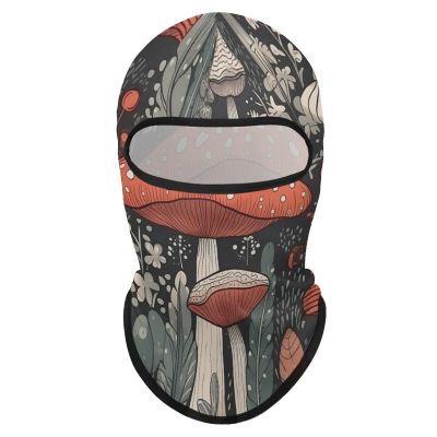 DJUETRUI Balaclava Face Mask for Men Women Red and White Mushroom Full Mask for Outdoor Sport Cycling Fishing Cap, 1