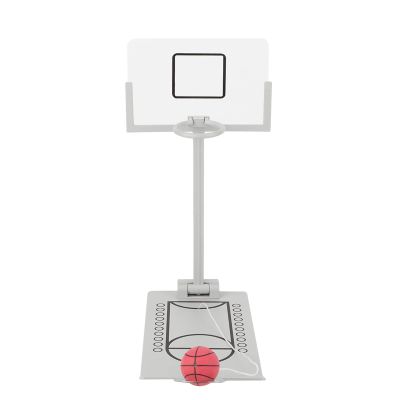 Pwshymi Miniature Desktop Basketball Hoop, Compact Size, Light Weight, Easy to Carry, Good Elasticity, Metal Construction, Rugged, Spring Loaded Rebounding, Plastic Backboard, Exquisite