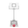 Pwshymi Miniature Desktop Basketball Hoop, Compact Size, Light Weight, Easy to Carry, Good Elasticity, Metal Construction, Rugged, Spring Loaded Rebounding, Plastic Backboard, Exquisite