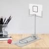 Pwshymi Miniature Desktop Basketball Hoop, Compact Size, Light Weight, Easy to Carry, Good Elasticity, Metal Construction, Rugged, Spring Loaded Rebounding, Plastic Backboard, Exquisite view 2