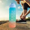 3Pcs Water Bottle with Time Marker, 9/24/40 oz Motivational Water Bottles with Straw to Drink, BPA Free, Sports Drinking Water Bottle with Carry Strap LeakProof for Men Women Gym Fitness Outdoor view 2