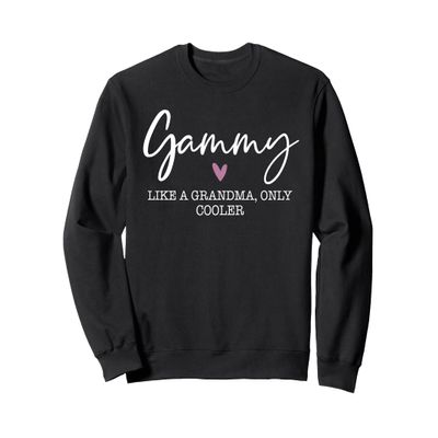 Gammy Like A Grandma Only Cooler Heart Mother's Day Gammy Sweatshirt