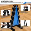 Dumbbell Weight Rack Stand Only - 260 LBS Weights Capacity, A-Frame Dumbbell Weight Rack Dumbbells Storage Racks for Dumbbells Weights Organizer Stand for Home Gym, Black view 2