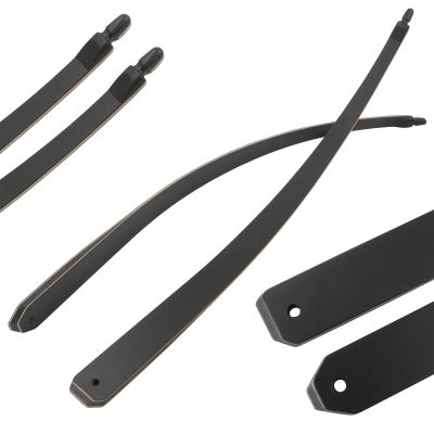 Black Hunter Laminated Longbow Limbs Takedown Replacement Longbow Limb for Right Hand Bow 20-60lbs Bow Limbs for Shooting (35lbs)