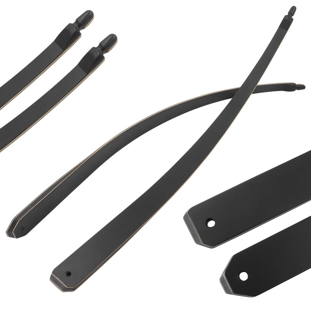 Black Hunter Laminated Longbow Limbs Takedown Replacement Longbow Limb for Right Hand Bow 20-60lbs Bow Limbs for Shooting (35lbs)
