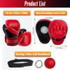 EUMAYES 3-in-1 Kids Boxing Gloves and Punching Mitts Set, Boxing Pads with Boxing Reflex Ball, Kids Boxing Equipment Set for MMA Training, Muay Thai, Karate, Taekwondo view 3